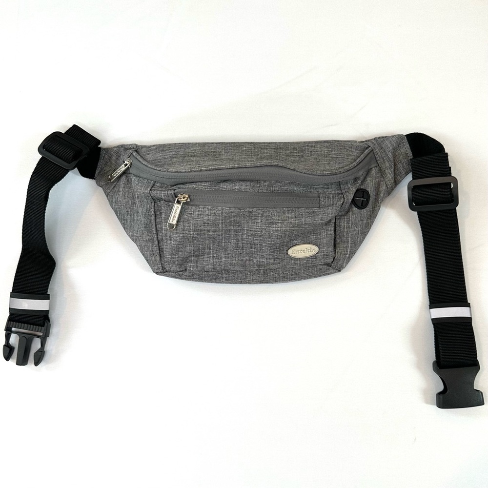 Entchin Fanny Pack for Women Men w 4 Pockets Waist/Fanny Pack Crossbody Bum Bag